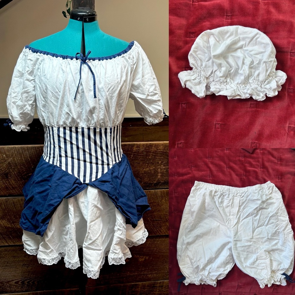 Renaissance Festival Pirate / Medieval Tavern Maid / 3 Piece Costume Set